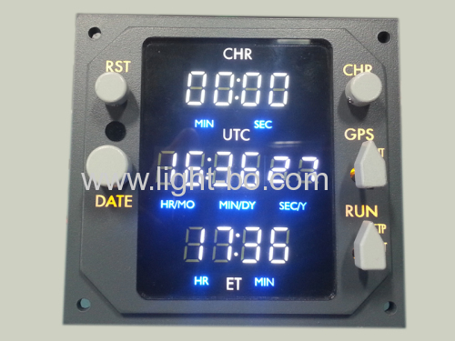 Ultra white 0.36inch 4-digit seven segment led display for clock indicator