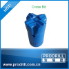 Cross bit for small hole drilling