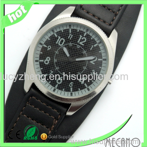 vogue watch for man stainless steel watch with leather