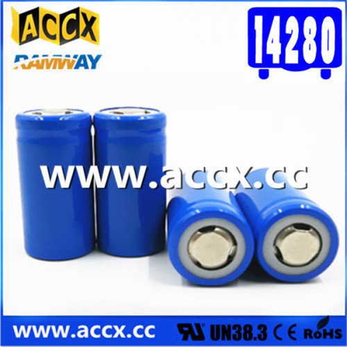 14280 li-ion battery rechargeable small batteries 320mAh 3.7V