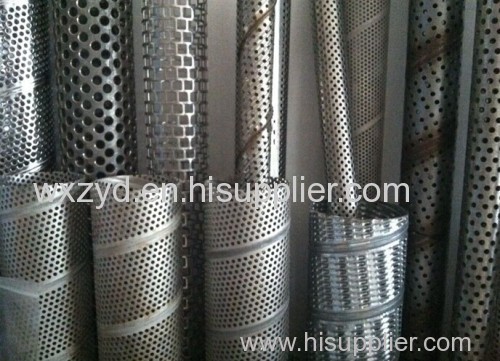 Zhi Yi Da spiral welded 316L perforated filter elements metal 316 pipes stainless steel air center core filter frames