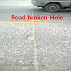 Instant concrete road pothole repair solution