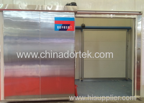 heavy duty stainless steel electrical sliding freezer doors