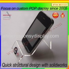 Acrylic cell phone accessory display mobile phone display stand