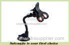 Dual Clip Long Tube Universal Car Mobile Phone Holder Windshield Mount 360 Adjusting