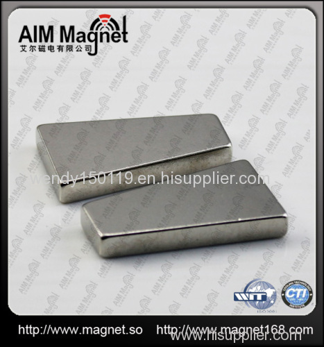 N42 passed ISO certifiacate rectangle permanent neo magnet