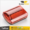 5 red led steady/flash/off 2*aaa bicycle rear light