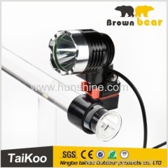 2*t6 led double head bicycle lamp with 4*18650 battery