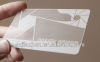 Clear Frosted Plastic Business Cards