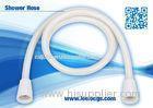 White PVC Toilet 1.2m Shower Hose Flexible , Muslim Shower Hose