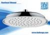 Commercial Powerful ABS Round Overhead Shower Head 8 Inch Wall Mount Water Saving