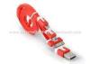 3 In 1 Flat USB Data Transfer Cable