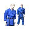 Blue V Neck Karate kimono GI Karate Uniform with Customized Logo