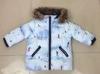 Boys' padded winter jacket light blue overcoat for Europe market