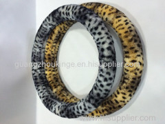 tiger style fur car steering wheel cover