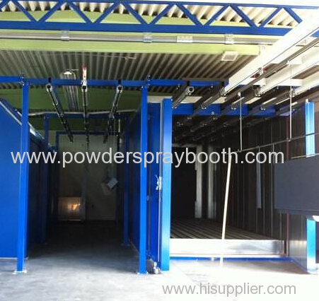 manual electrostatic powder coating line