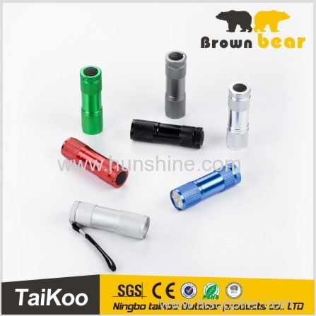 9 led cheap mini flashlight