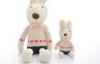 Long eared rabbits 30CM plush toys , Holidaystuffed Toys for kids / babies