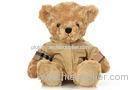 100% PP Filling Cotton Coat dress sit plush Teddy bear stuffed dolls birthday gift 30CM