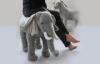 Animal Riding Doll Custom Stuffed Elephant Toy Plush Jungle Zoo Circus Giant 60cm