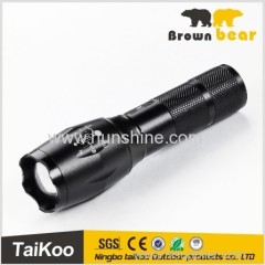 T6 telescopic zoom waterproof led flashlights