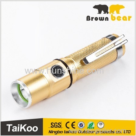 mini rechargable led flash light flashlight