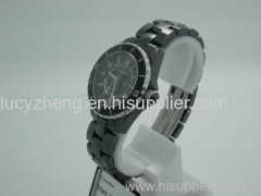 Ceramic watch black color for men 3ATM water resistant watch