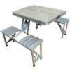folding Camping aluminum table and chairs