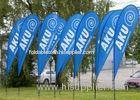 Beach Teardrop Flag Banner For Trade Show Display 3.8m , 2.25m , 2.75m , 3.1m Height