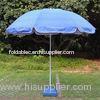 Blank 8 Ribs Windproof Beach Umbrella sunscreen with Plastic Base CE ROHS FCC SGS