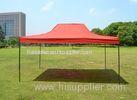 Red 420D Oxford Folding Steel straight leg Canopy Tent 10 x 15 ft For BBQs And Fetes