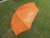 Chrome Frame Auto Open advertising Custom Golf Umbrellas Orange In 34 Inch Ribs