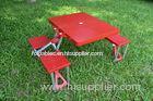 Stainproof Plastic ABS Folding Camping Table And Chairs For Indoor / Outdoor
