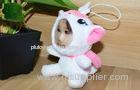 White 10CM DIY 3D Face Stuffed Plush cat stuffed dolls with photo faces