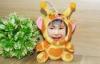 Goat giraffe Plush beautiful 10CM Rabbit Photo Mask toys , 3D doll of yourself face