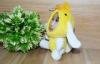 Cute Gift 3D Face Dolls beautiful 10CM Yellow Chick & Rabbit Photo Mask toys