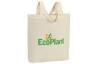 Promotional durable cotton two long handles Cloth Tote Bag for shopping