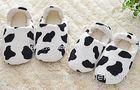Cow home / indoor / hotel coral Plush Slippers EN3-8.5 , bedroom slippers