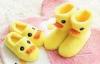 Yellow duck comfortable slippers and Boots , man / woman plush slippers for adults