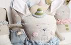 Cute Customized comfortable stuffed Burlap doll Linen toys gift for kid / child