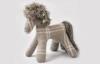 Simple pony 100% eco-friendly decorative linen Hand-stitched fabric toy