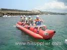 Red Water Game Banana Boat Inflatable Fly Fishing Boats For Water Racing Sport