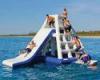 Commercial Inflatable Water Slide Floating Game / Aqua Slides for Sea , Lake