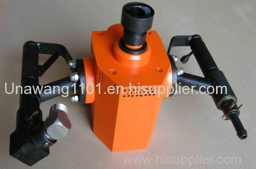 Hand-operated pneumatic drill rig machine