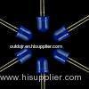 Long Pin 8mm LED emitting diode , Water Clear Lens Blue LED 465nm - 470nm