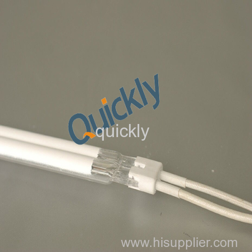 halogen infrared lamp with white reflector