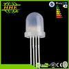 4 Pins RGB LED Diode 8mm Dip Type 20mA Common Anode for Spectacular Sign