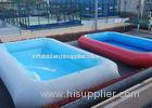 Blue PVC Inflatable water pools / blow up swimming pool with 1.3m Depth or customized