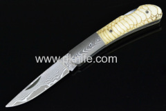 damascus steel folding knives and handcrafted knives for folding knives for sale