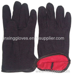 Red Lined Jersey Gloves